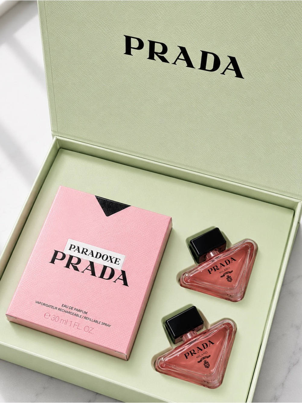 Prada Paradoxe Perfume Gift Set | 2 Mini Perfumes + 1 Travel Spray | - Picture 3 of 5